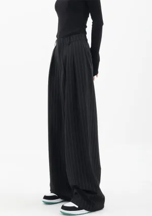 Wide Leg Pinstripe Pants