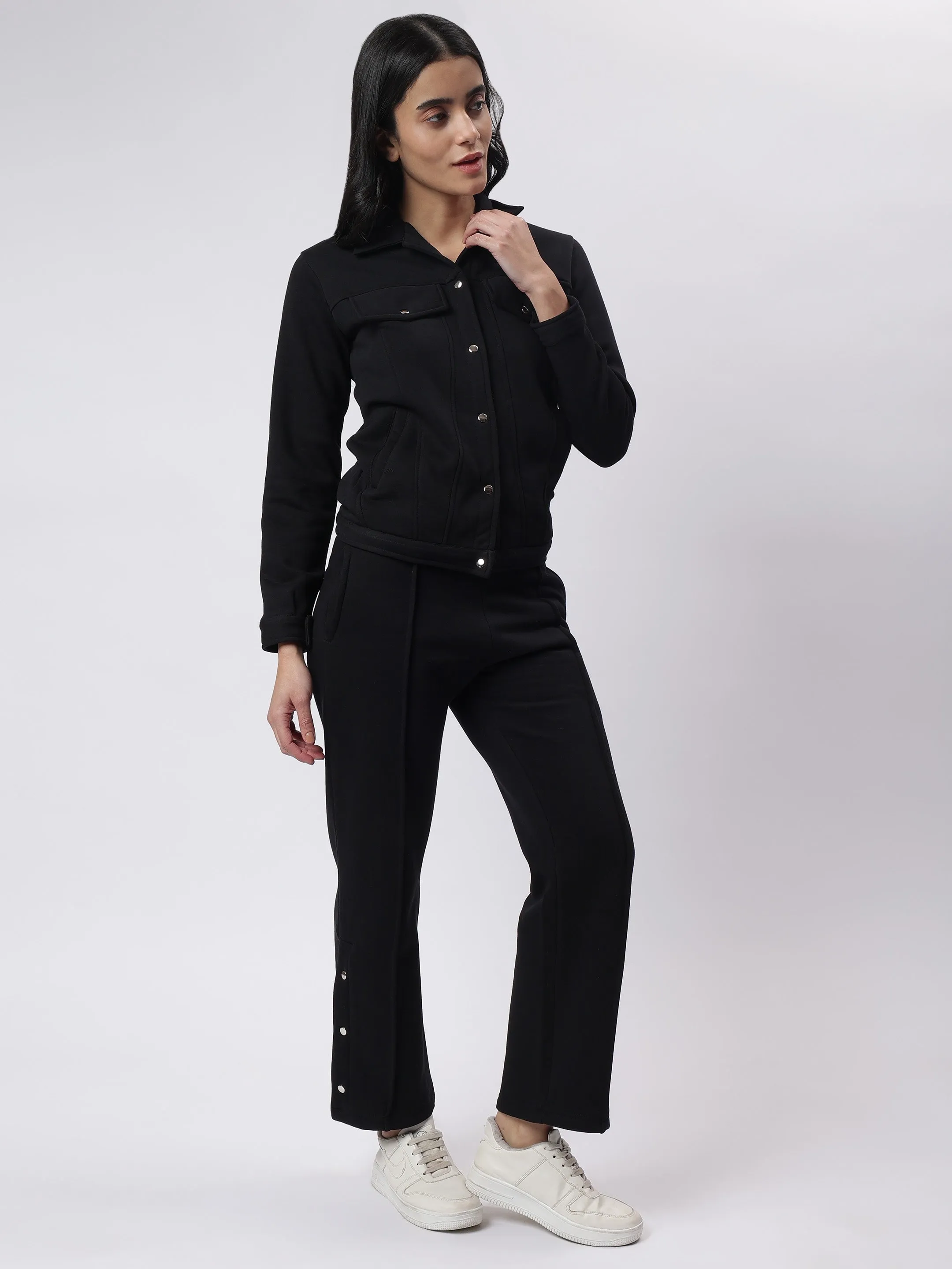 Winter Luxe Snap-Button Fleece Co-ord Set