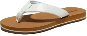 Women Sandals Women Flip Flops Summer Flip Flops for Women Women's Cushion Breeze Sandal Arch Support Sandals Women's Wide Width Sandals for Women Fabric white 6