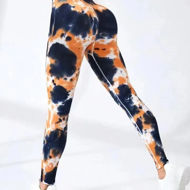 Women Seamless Sport Leggings High Waist Print Yoga Stretch