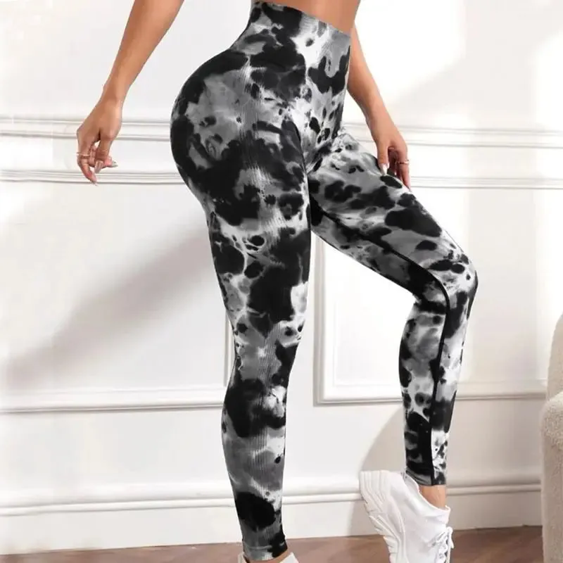 Women Seamless Sport Leggings High Waist Print Yoga Stretch