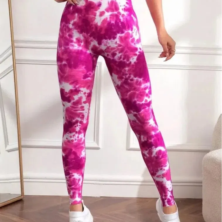 Women Seamless Sport Leggings High Waist Print Yoga Stretch