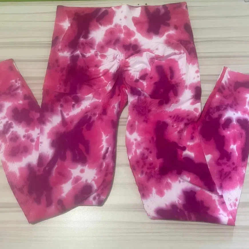 Women Seamless Sport Leggings High Waist Print Yoga Stretch