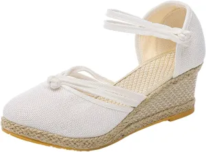 Women Shoes Sandals Platform Wedge Fashion Versatile Braided Breathable Wedge Sandals for Women Shoes