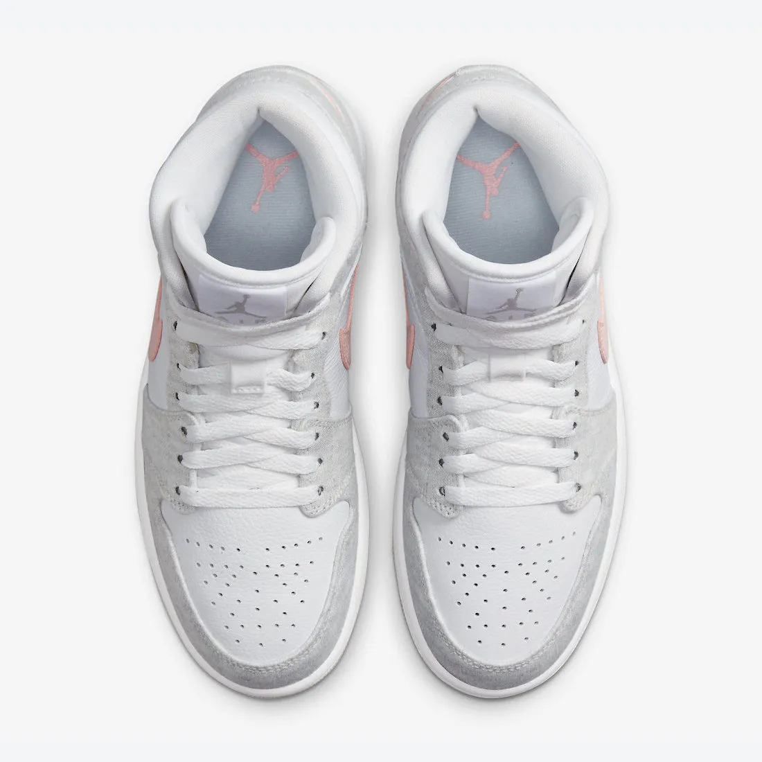 Women's Air Jordan 1 Mid SE "Light Iron Ore" (Grey/Atmosphere Pink)(DN4045-001)