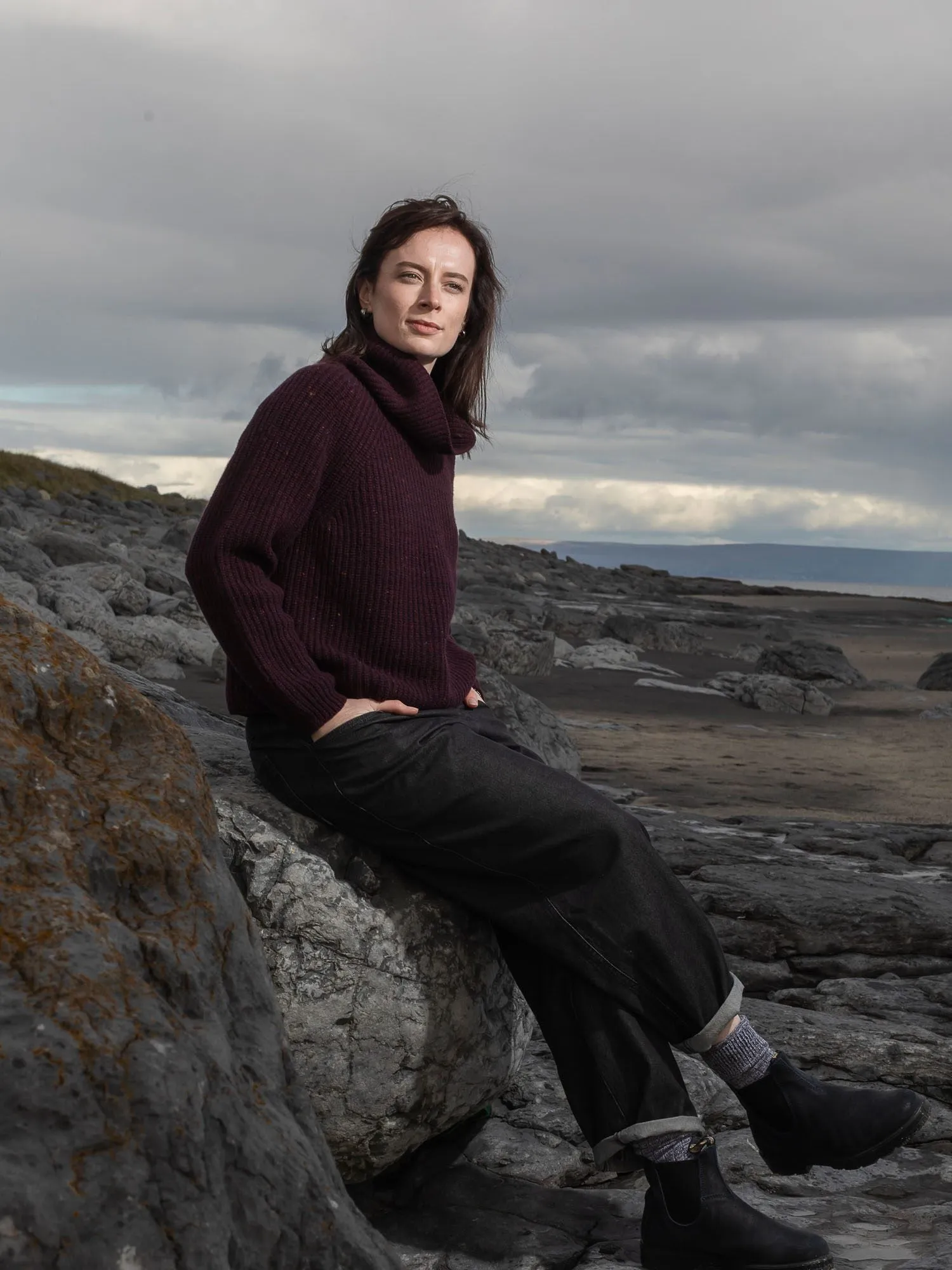 Women's Cropped Cashmere Boatbuilder