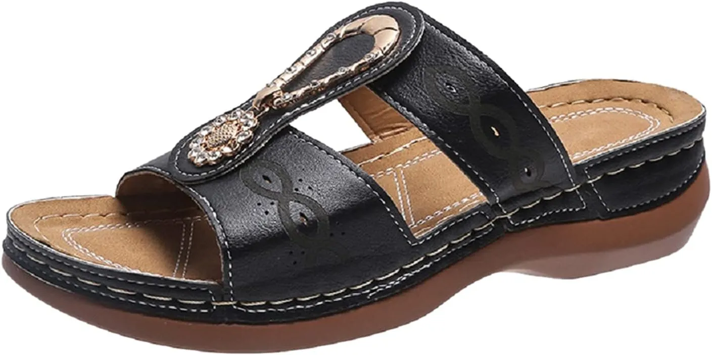 Womens Orthotic Flip Flops Ladies Athletic Thick Cushion Recovery Thong Sandals Slip On Memory Foam Walking Plantar Fasciitis