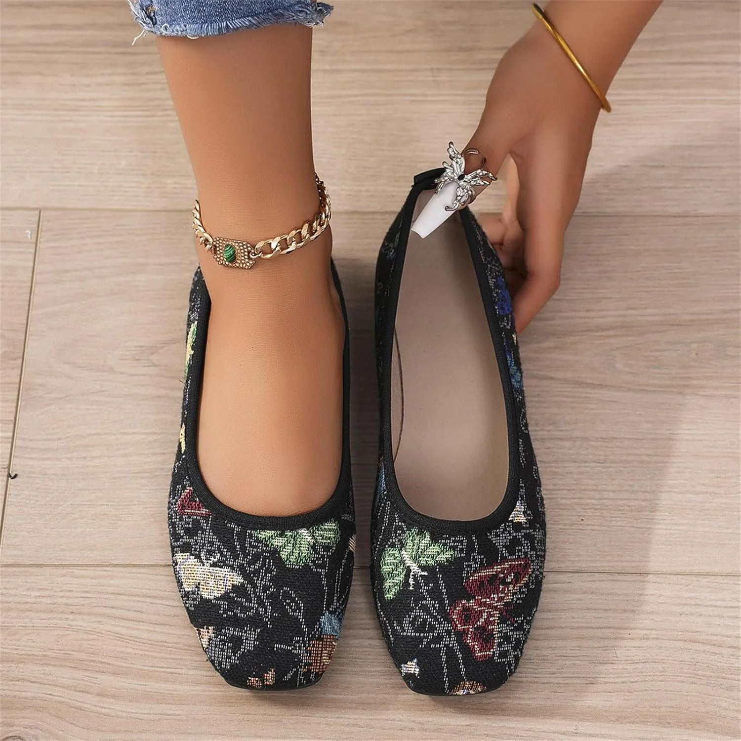 Women's Soft Orthopedic Shoes Breathable Woven Go Walking Slip On Foam Shoes Arch Support Hands Vegan Casual Shoes Men