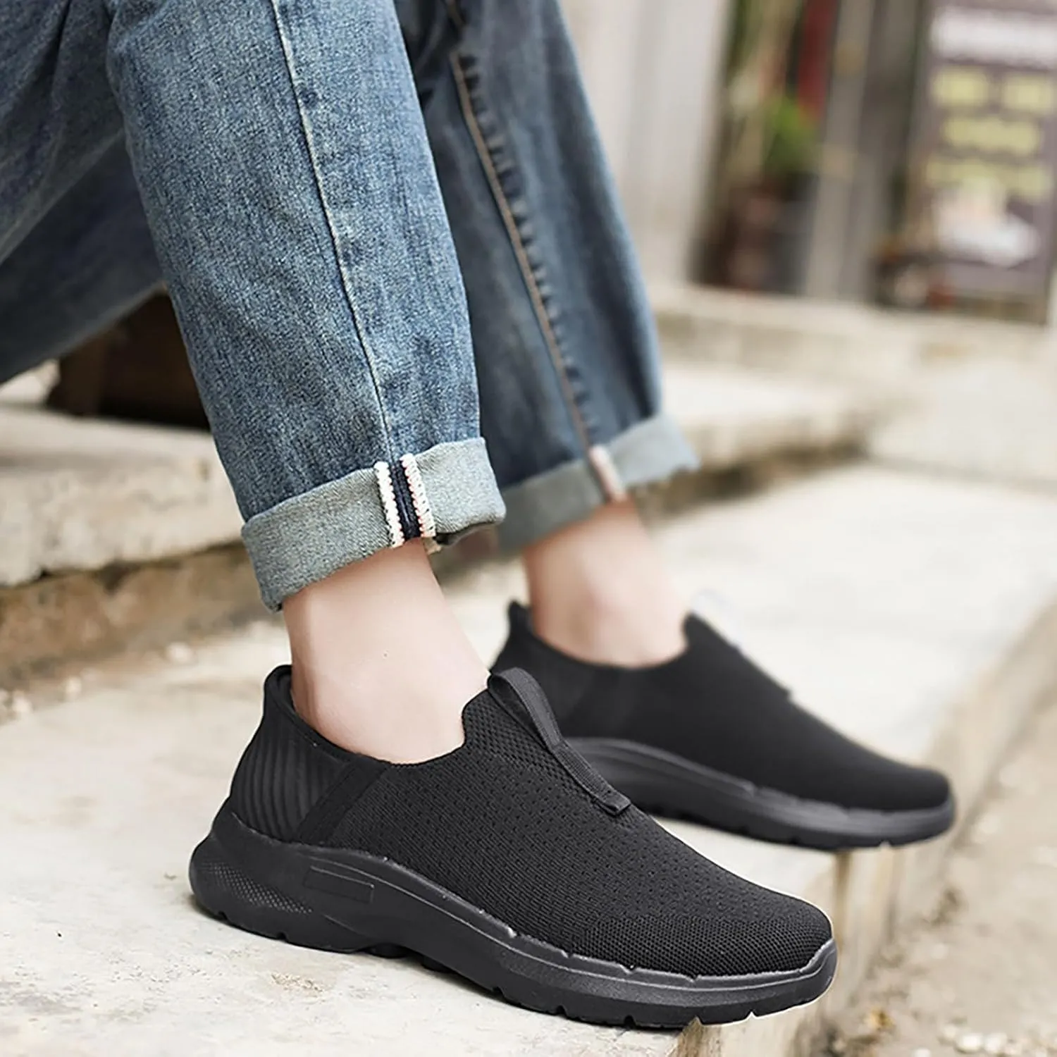 Womens Tennis Shoes Jogging Casual Black Shoes Fashion Sneakers Running Sneakers Comfortable Memory Foam Waterproof Tennis Shoe Casual Loafers