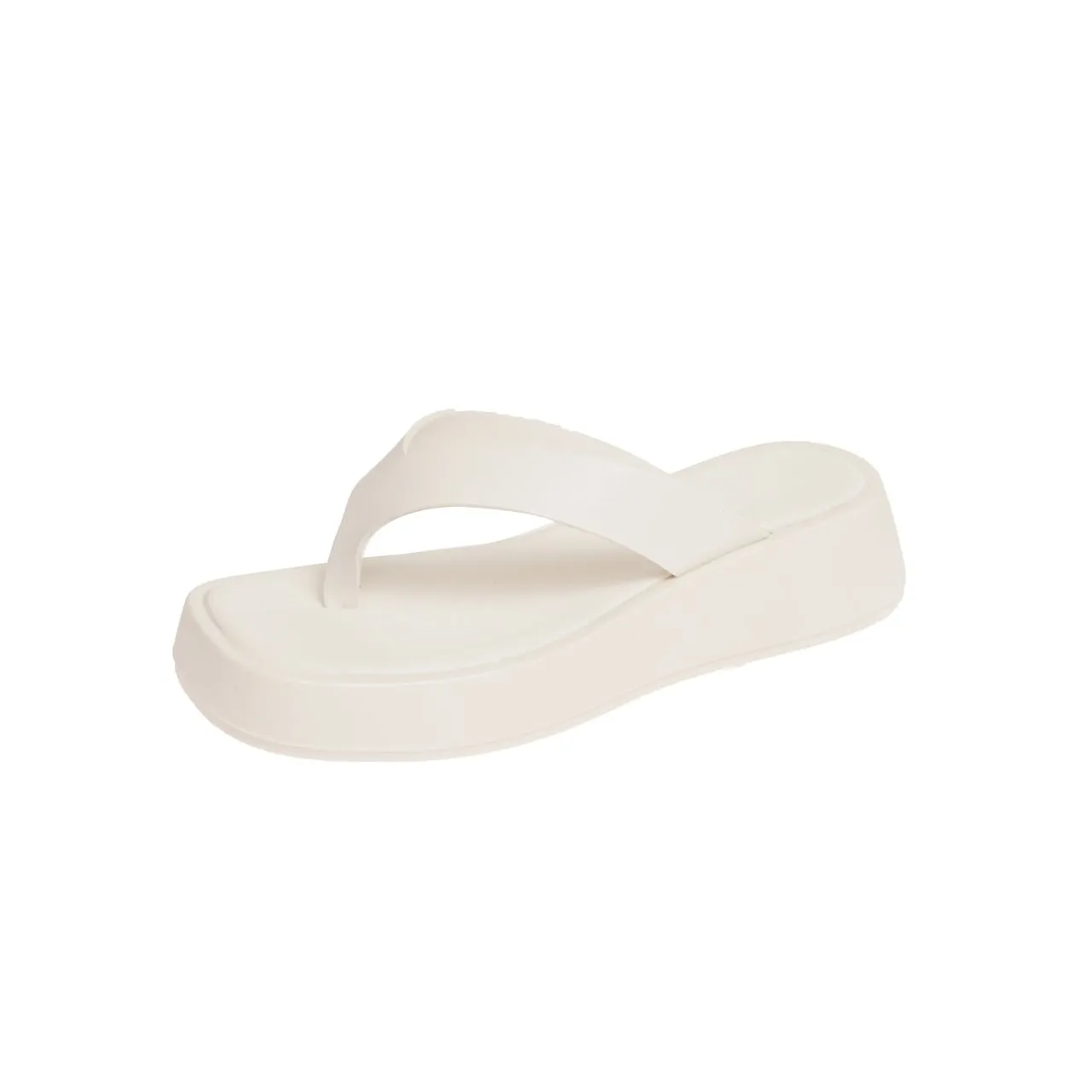 Yeknu Black White Mixed Color Platform Flip Flops Women Brand Designer Wedges Clip Toe Slippers Female Summer Sandals Beach Shoes
